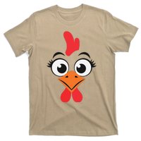 Chicken Hen Face Costume Gift T-Shirt