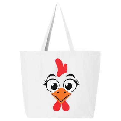 Chicken Hen Face Costume Gift 25L Jumbo Tote