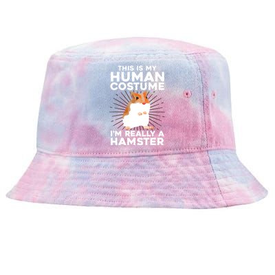 Cool Hamster For Men Women Hamster Lover Animal Costume Tie-Dyed Bucket Hat