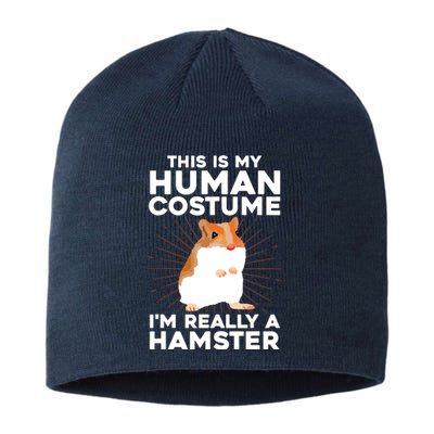 Cool Hamster For Men Women Hamster Lover Animal Costume Sustainable Beanie