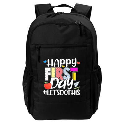 Cute Happy First Day #Lets Do This Backpack