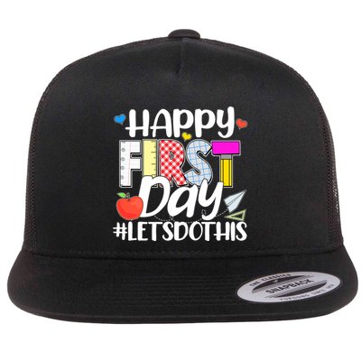 Cute Happy First Day #Lets Do This Flatbill Hat