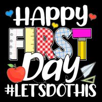 Cute Happy First Day #Lets Do This Magnet