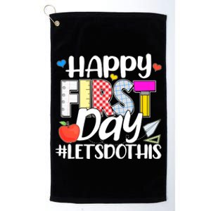 Cute Happy First Day #Lets Do This Platinum Collection Golf Towel