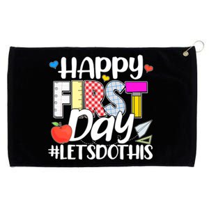 Cute Happy First Day #Lets Do This Grommeted Golf Towel