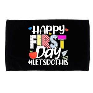 Cute Happy First Day #Lets Do This Microfiber Hand Towel