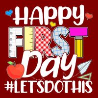 Cute Happy First Day #Lets Do This Mesh Reversible Basketball Jersey Tank