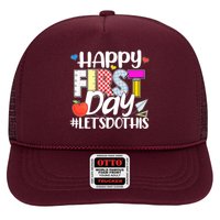 Cute Happy First Day #Lets Do This Trucker Hat