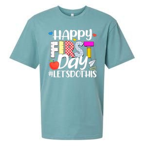 Cute Happy First Day #Lets Do This Sueded Cloud Jersey T-Shirt