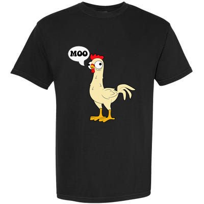 Chicken Hen Fowl Cow Funny Joke Dad Joke Garment-Dyed Heavyweight T-Shirt