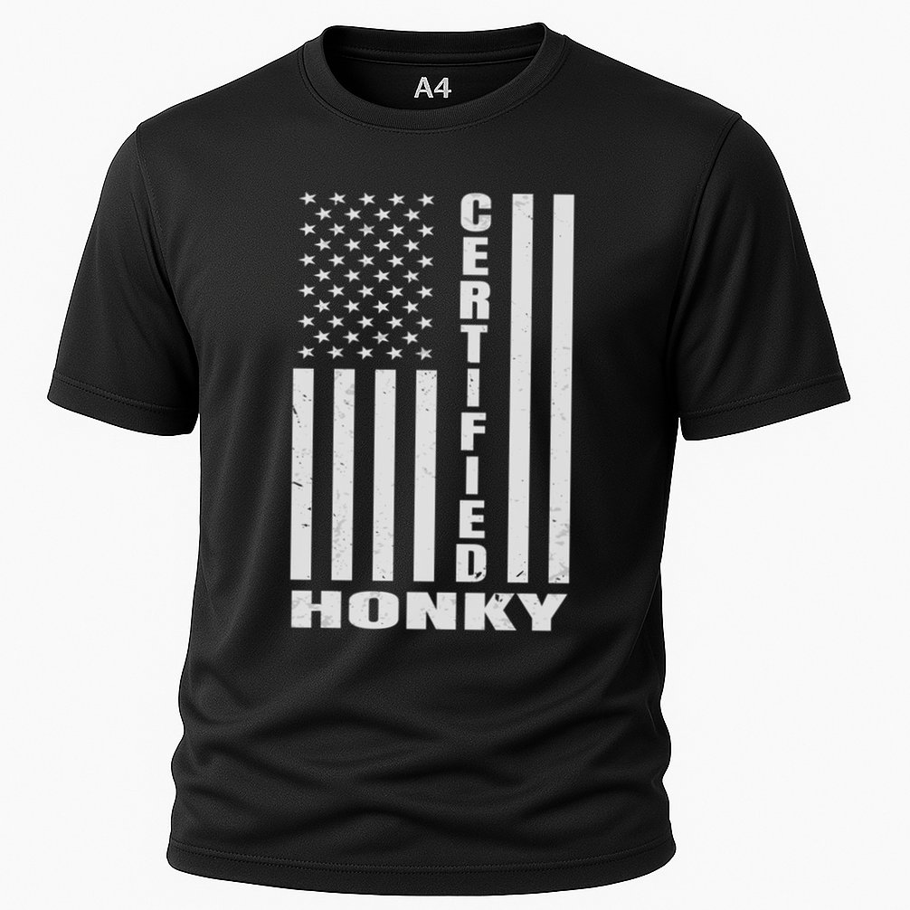 Certified Honky Funny Redneck Hillbilly Meaningful Gift Cooling Performance Crew T-Shirt