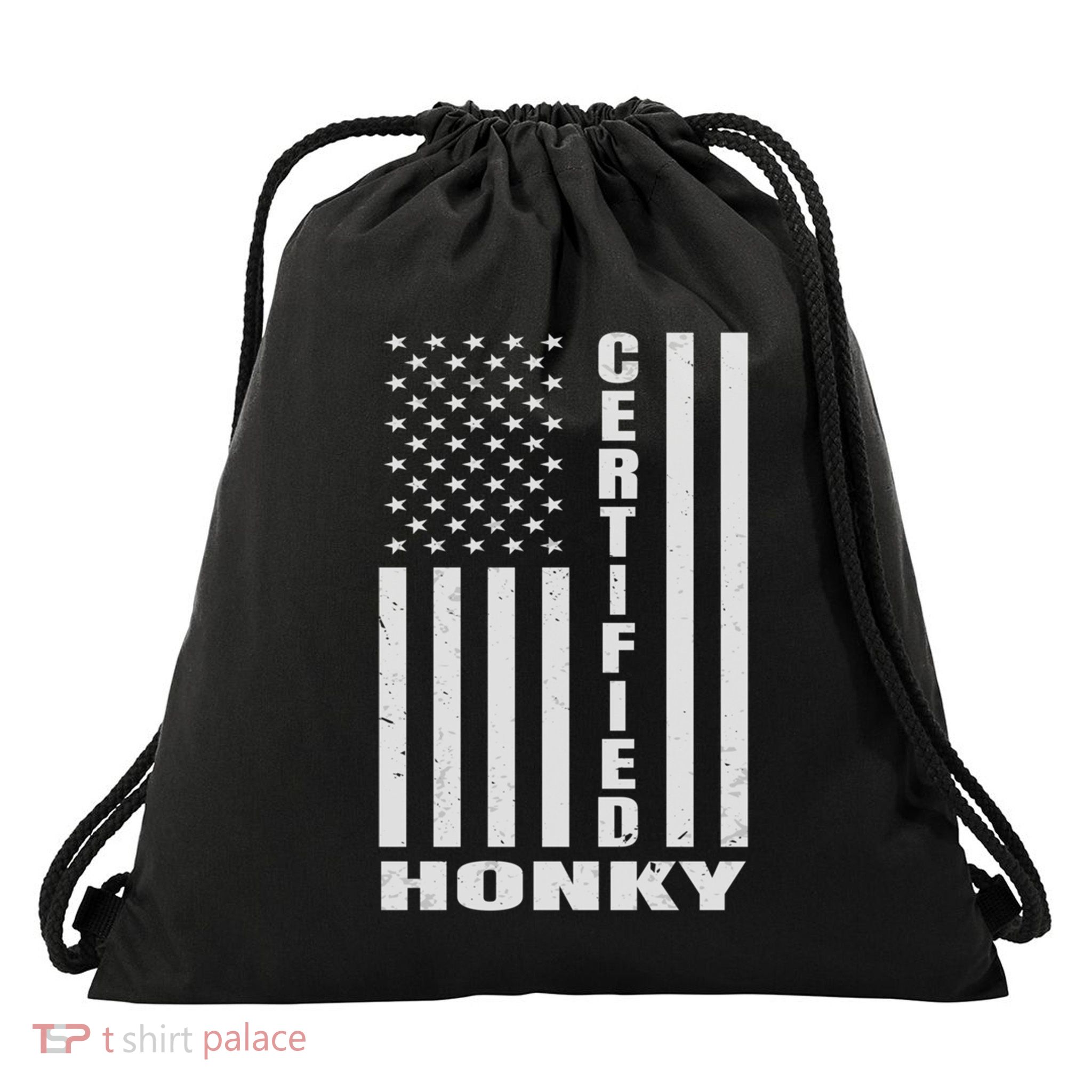 Certified Honky Funny Redneck Hillbilly Meaningful Gift Drawstring Bag