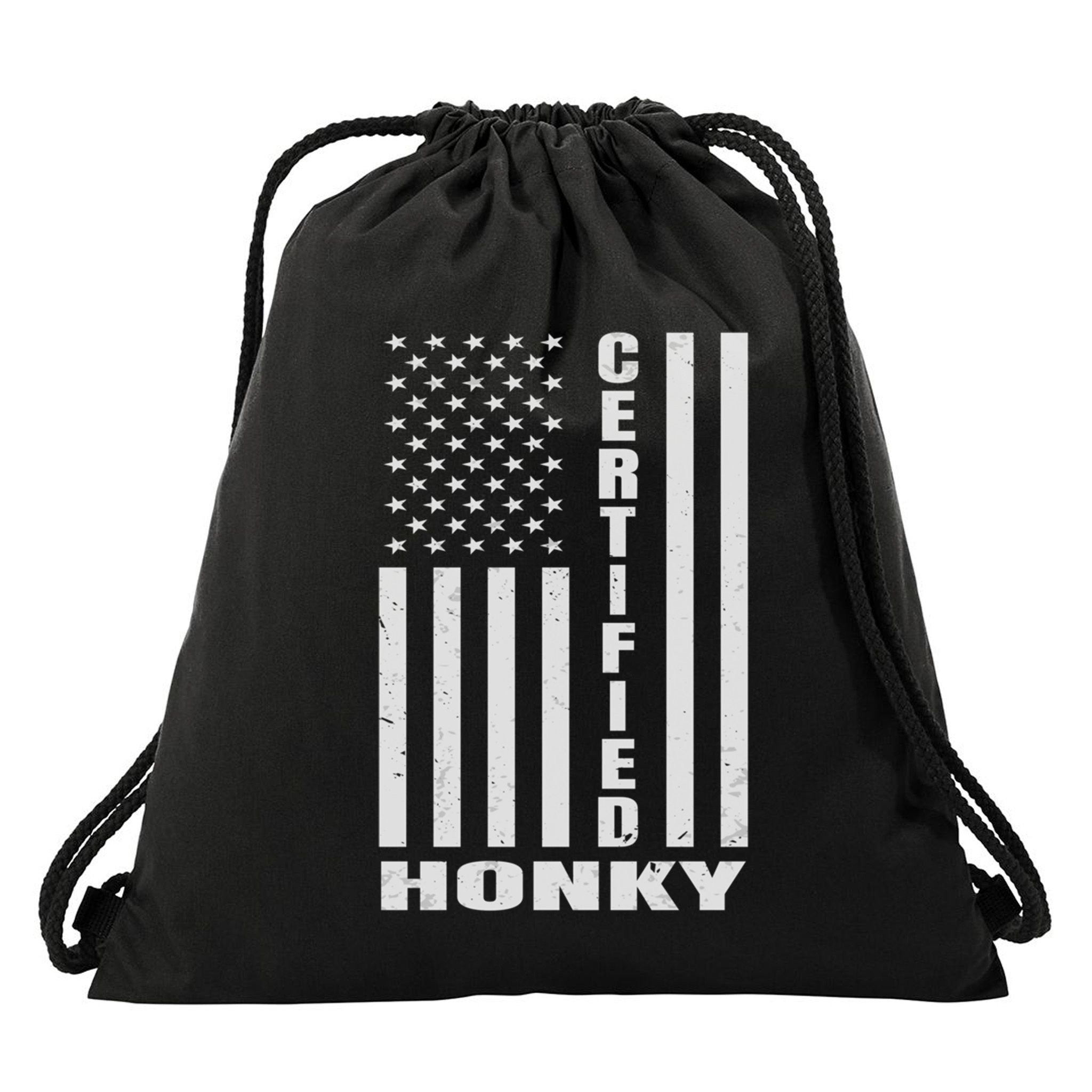 Certified Honky Funny Redneck Hillbilly Meaningful Gift Drawstring Bag