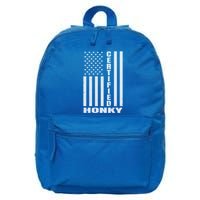 Certified Honky Funny Redneck Hillbilly Meaningful Gift 16 in Basic Backpack