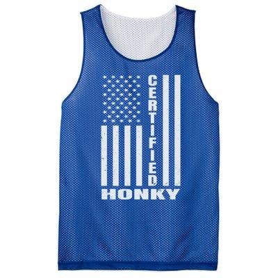 Certified Honky Funny Redneck Hillbilly Meaningful Gift Mesh Reversible Basketball Jersey Tank