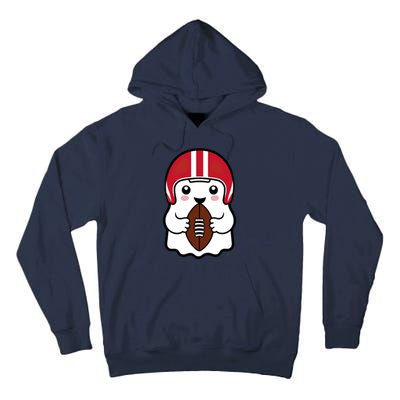 Cute Halloween Football Ghost Fun Sports Apparel Tall Hoodie