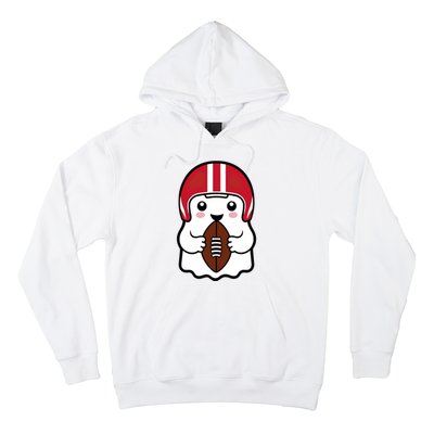 Cute Halloween Football Ghost Fun Sports Apparel Hoodie