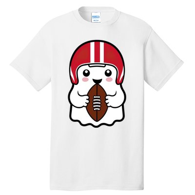 Cute Halloween Football Ghost Fun Sports Apparel Tall T-Shirt