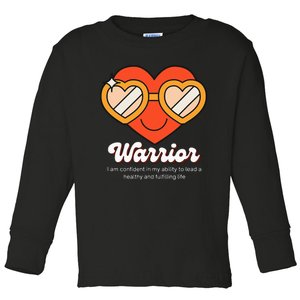 Congestive Heart Failure Warrior - Heart Health Motivation Toddler Long Sleeve Shirt