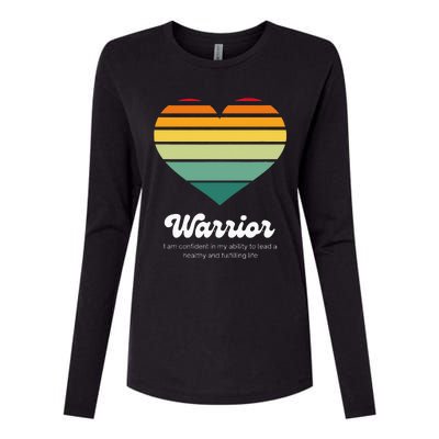 Congestive Heart Failure Warrior - Heart Health Motivation Womens Cotton Relaxed Long Sleeve T-Shirt