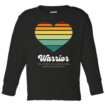 Congestive Heart Failure Warrior - Heart Health Motivation Toddler Long Sleeve Shirt