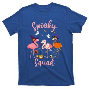 Cute Halloween Flamingos Witch Mummy Pumpkin Spooky Squad Meaningful Gift T-Shirt