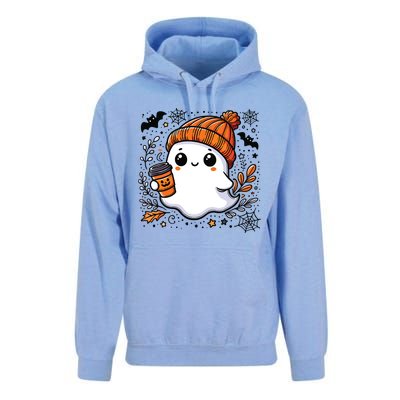 Cute Halloween For Women Halloween Ghost Coffee Women Unisex Surf Hoodie