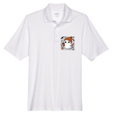 Cute Halloween For Women Halloween Ghost Coffee Women Men's Origin Performance Pique Polo