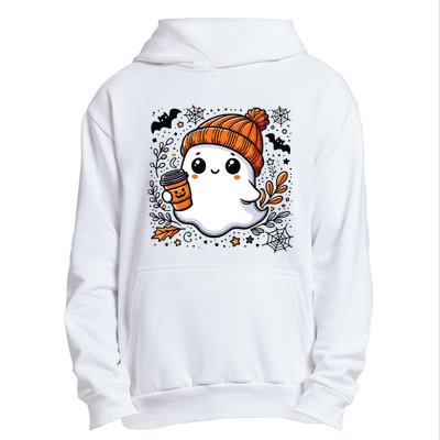 Cute Halloween For Women Halloween Ghost Coffee Women Urban Pullover Hoodie