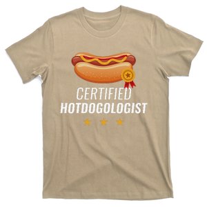 Certified Hotdogologist Funny HOT DOG Gift Hotdog T-Shirt