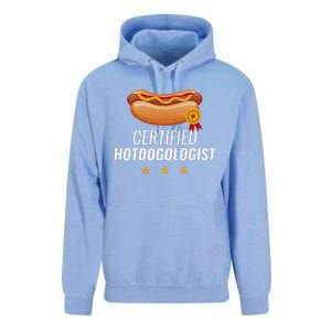 Certified Hotdogologist Funny HOT DOG Gift Hotdog Unisex Surf Hoodie