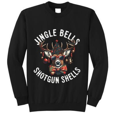 Christmas Holiday Funny Jingles Bells Shotgun Shells Sweatshirt