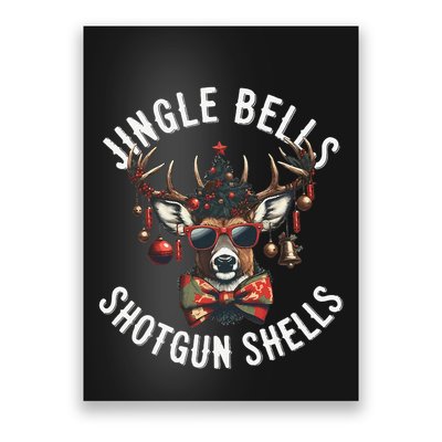 Christmas Holiday Funny Jingles Bells Shotgun Shells Poster