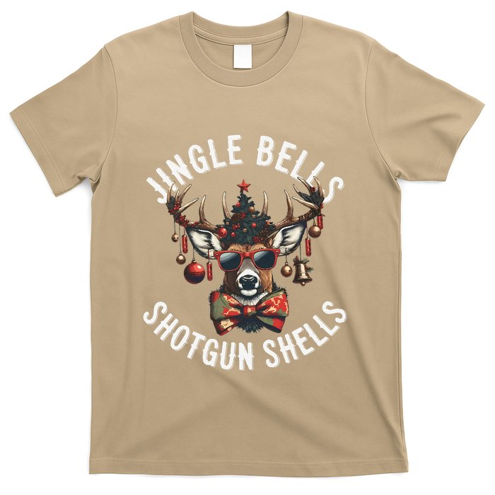 Christmas Holiday Funny Jingles Bells Shotgun Shells T-Shirt