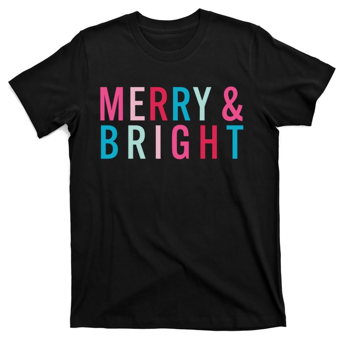 Christmas Holiday Graphic Merry And Bright Long Sleeve T-Shirt