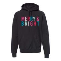 Christmas Holiday Graphic Merry And Bright Long Sleeve Premium Hoodie