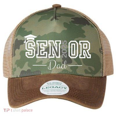 Cute Heart Graduate Proud Dad Senior Of 2025 Class Legacy Tie Dye Trucker Hat