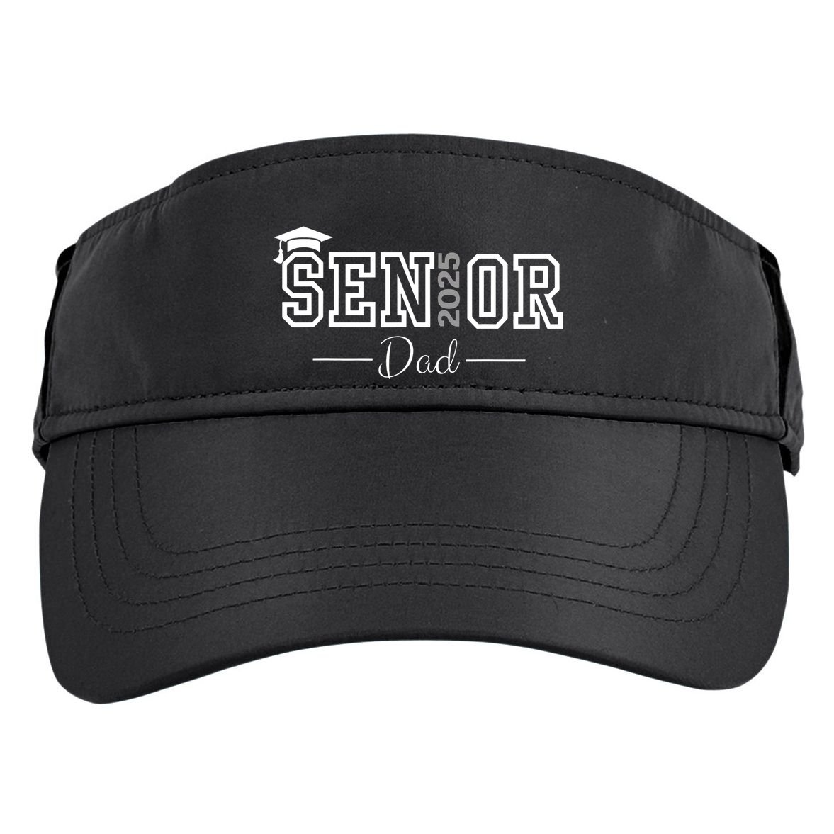 Cute Heart Graduate Proud Dad Senior Of 2025 Class Adult Drive Performance Visor