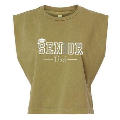 Cute Heart Graduate Proud Dad Senior Of 2025 Class Garment-Dyed Women's Muscle Tee
