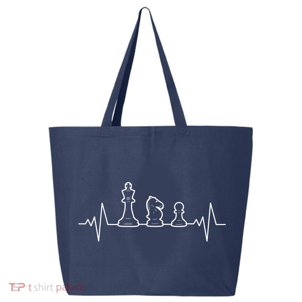 Chess Heartbeat | Gift Chess Master | Chess Club 25L Jumbo Tote