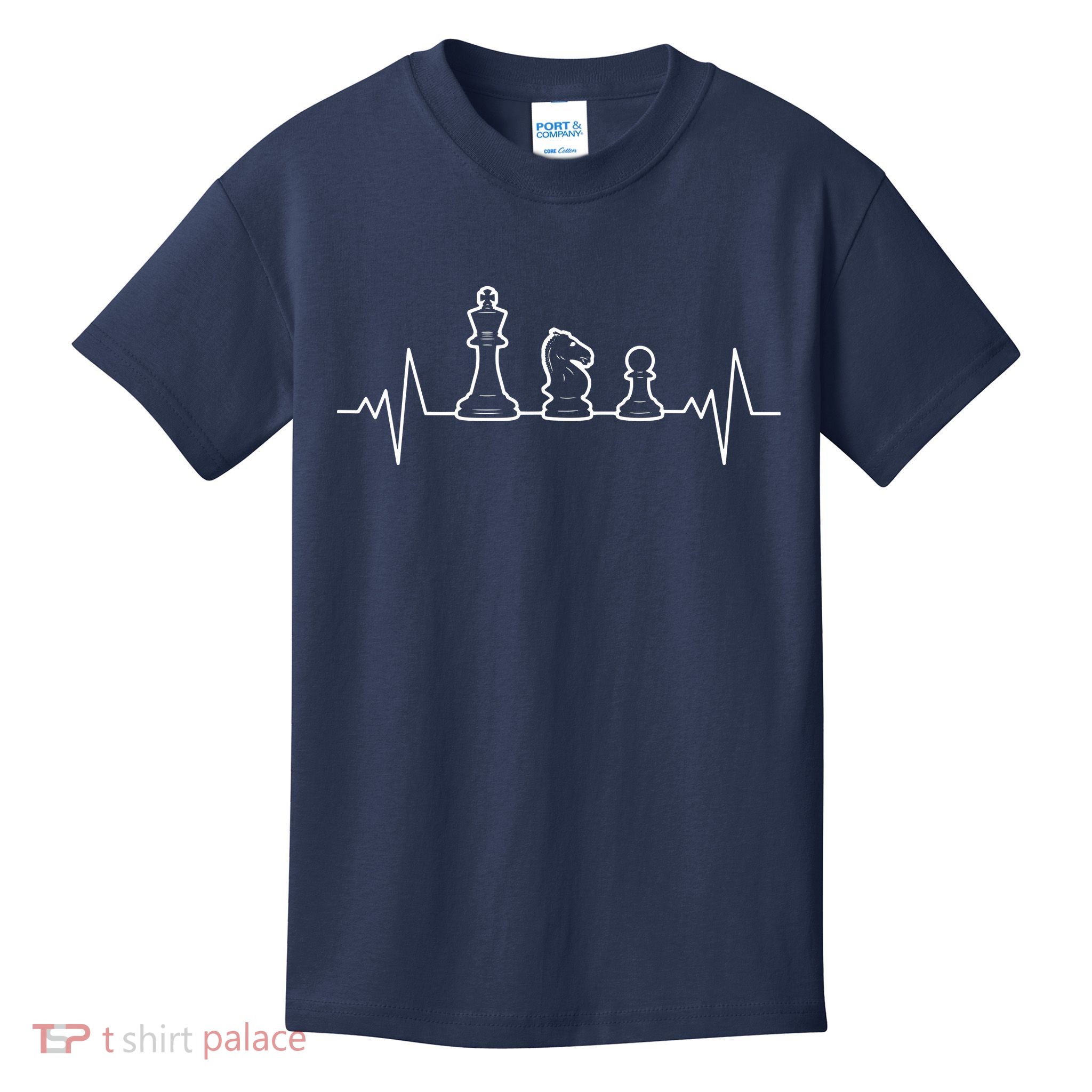 Chess Heartbeat | Gift Chess Master | Chess Club Kids T-Shirt