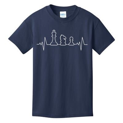 Chess Heartbeat | Gift Chess Master | Chess Club Kids T-Shirt