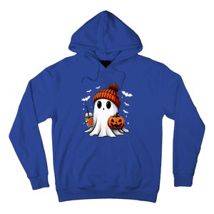 Cute Halloween Ghost Drink Pumpkin Hoodie