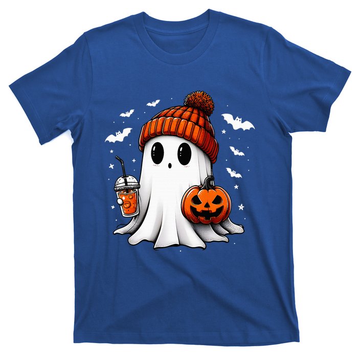 Cute Halloween Ghost Drink Pumpkin T-Shirt