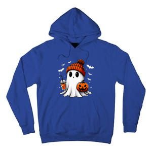 Cute Halloween Ghost Drink Pumpkin Tall Hoodie