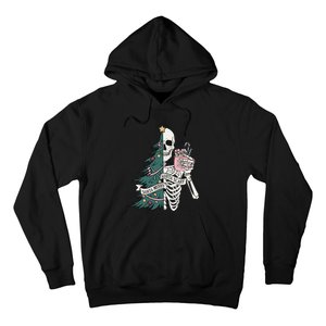 Christmas Holiday Graphic Merry And Bright Long Sleeve Hoodie