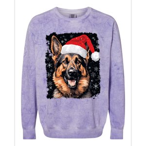 Christmas Holiday Ger Shepherd Gift Colorblast Crewneck Sweatshirt