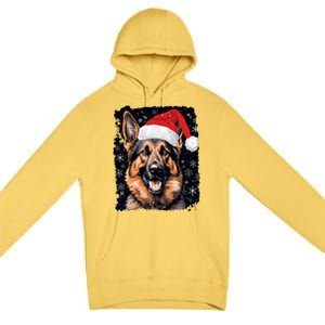 Christmas Holiday Ger Shepherd Gift Premium Pullover Hoodie