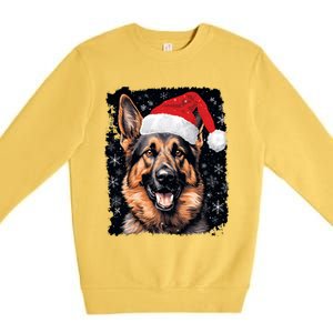 Christmas Holiday Ger Shepherd Gift Premium Crewneck Sweatshirt