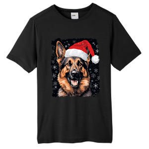 Christmas Holiday Ger Shepherd Gift Tall Fusion ChromaSoft Performance T-Shirt